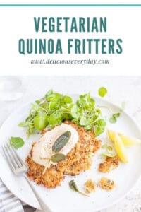 Cauliflower Sage and Quinoa Fritters