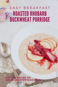 Roasted Rhubarb Buckwheat Porridge