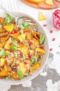 Quinoa Pilaf with Za’atar Roasted Butternut Pumpkin & Persimmon