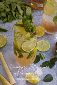 Lemongrass Kaffir Lime and Ginger Mojito