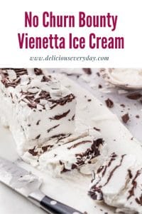 No churn Bounty Vienetta Ice Cream
