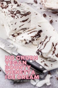 No churn Bounty Vienetta Ice Cream vegan