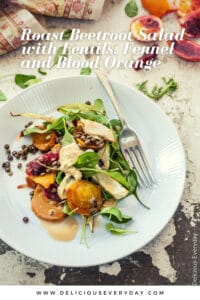vegan Roast Beetroot Salad