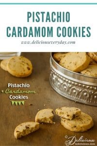 Cardamom Cookies with Lemon and Pistachios