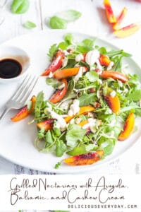 Grilled Nectarines Salad vegan