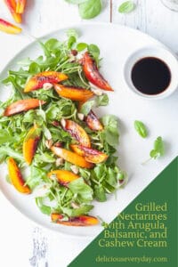 Grilled Nectarines Salad vegan