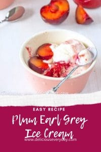 Plum Earl Grey Ice Cream
