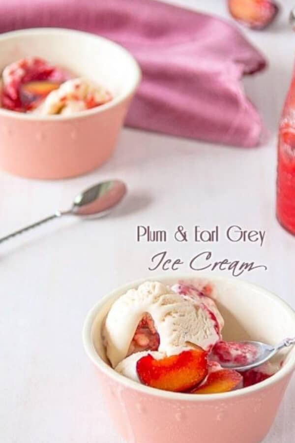 Plum Earl Grey Ice Cream