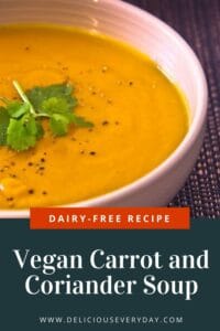 Vegan Carrot and Coriander Soup