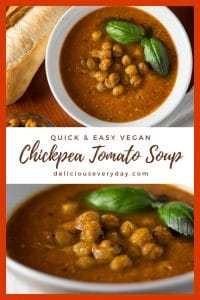 vegan Chickpea Tomato Soup