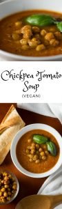 Chickpea Tomato Soup Vegan