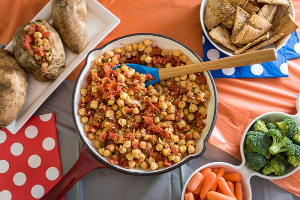 chickpea tomato dip, football party, sponsored
