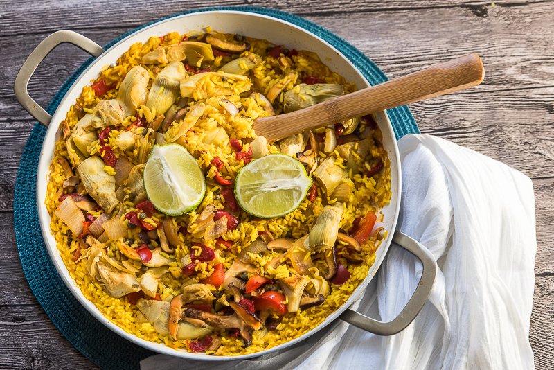 Authentic Spanish Vegetarian Paella Recipe - Home Alqu