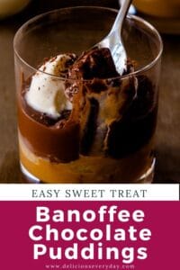 Banoffee Chocolate Puddings