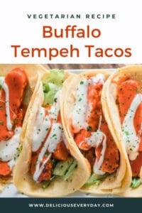 Buffalo Tempeh Tacos