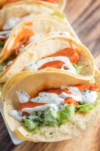 Vegetarian & Vegan Buffalo Tempeh Tacos Recipe
