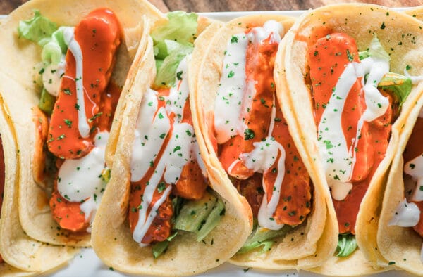 vegetarian tempeh tacos
