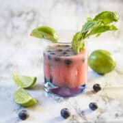 Blueberry-Watermelon Breakfast Cocktail