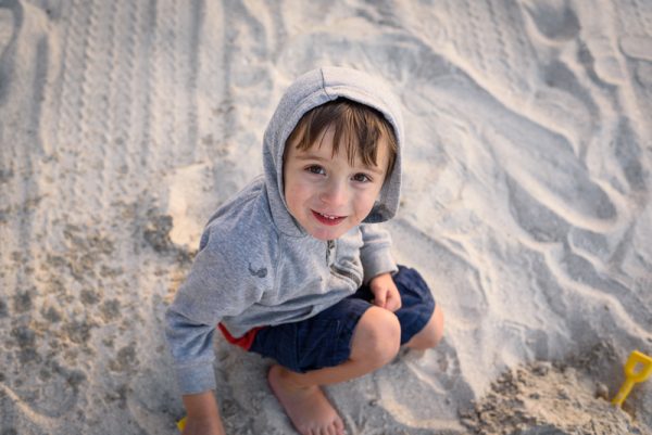 kid at beach