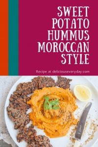 Sweet Potato Hummus Moroccan Style