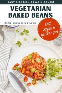 homemade baked beans vegan, gluten free
