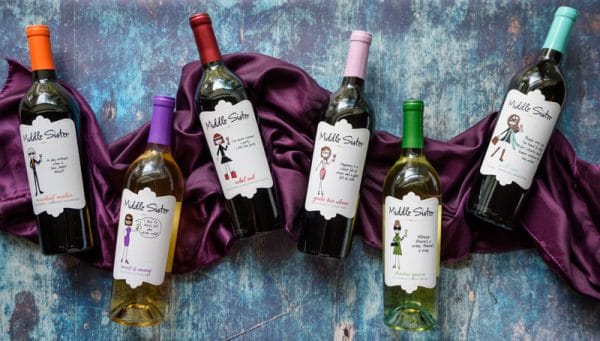 six varieties of middle sister wines