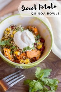 sweet potato quinoa bowl recipe