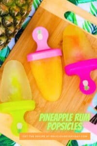 Pineapple Rum Popsicles