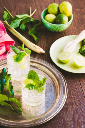 lemongrass ginger lime syrup for summer cocktails