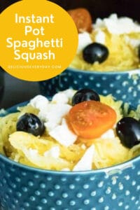 Instant Pot Spaghetti Squash gluten-free vegan