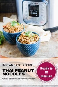 Instant Pot Thai Peanut Noodles