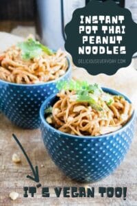 Instant Pot Thai Peanut Noodles