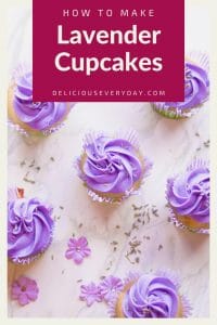 Lavender Cupcakes With Buttercream Frosting