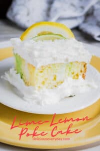 Lime-Lemon Poke Cake