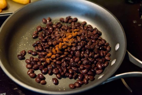 cooking spicy black beans