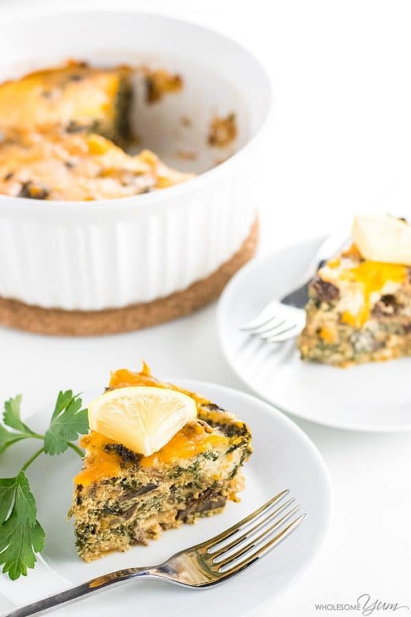 Instant Pot Caramelized Onion, Mushroom And Kale Quiche Without Crust
