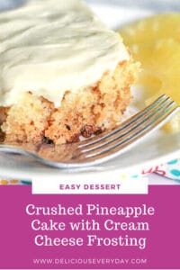 Crushed Pineapple Cake with Cream Cheese Frosting