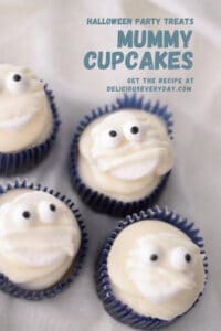 Mummy Cupcakes for Halloween
