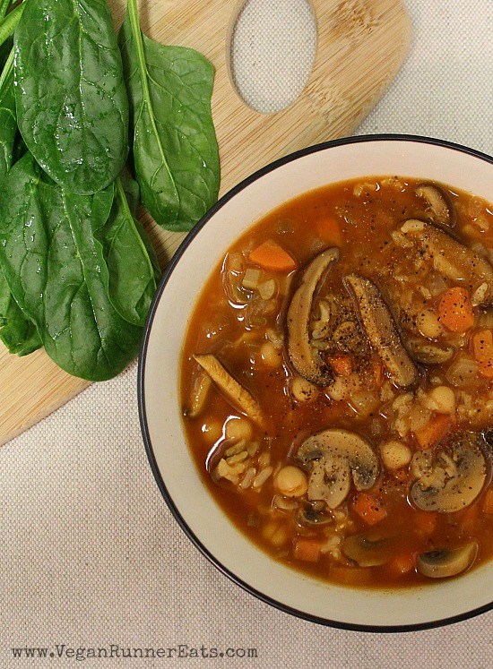 Hearty Vegan Chickpea and Shiitake Mushroom Soup Recipe