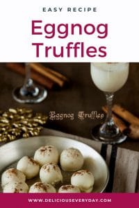 eggnog truffles
