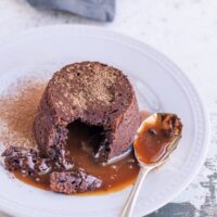 Chocolate Fondant with Salted Caramel Filling