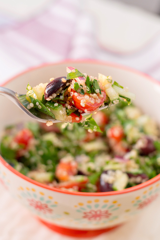 Quinoa Tabbouleh Salad {gluten free, dairy free}
