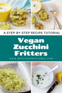 easy vegan zucchini fritters