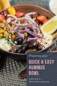 Quick & Easy Hummus Bowl
