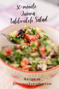 Quinoa Tabbouleh Salad {vegan, gluten free, dairy free}