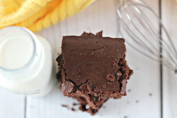 vegan brownies with pure cocoa powder