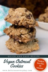 chocolate chips, rolled oats, and naturally sweetened with brown sugar