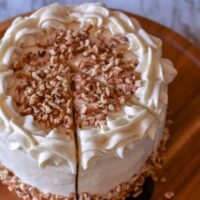 Vegan Carrot Cake with Maple Cream Cheese Frosting