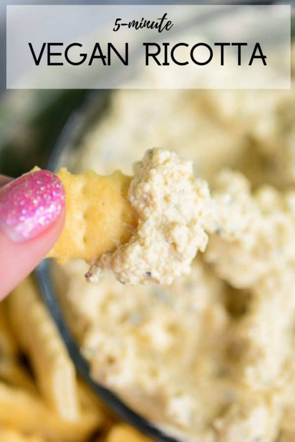 5-Minute Vegan Ricotta Cheese | Dairy-Free Nut-Free | Delicious Everyday