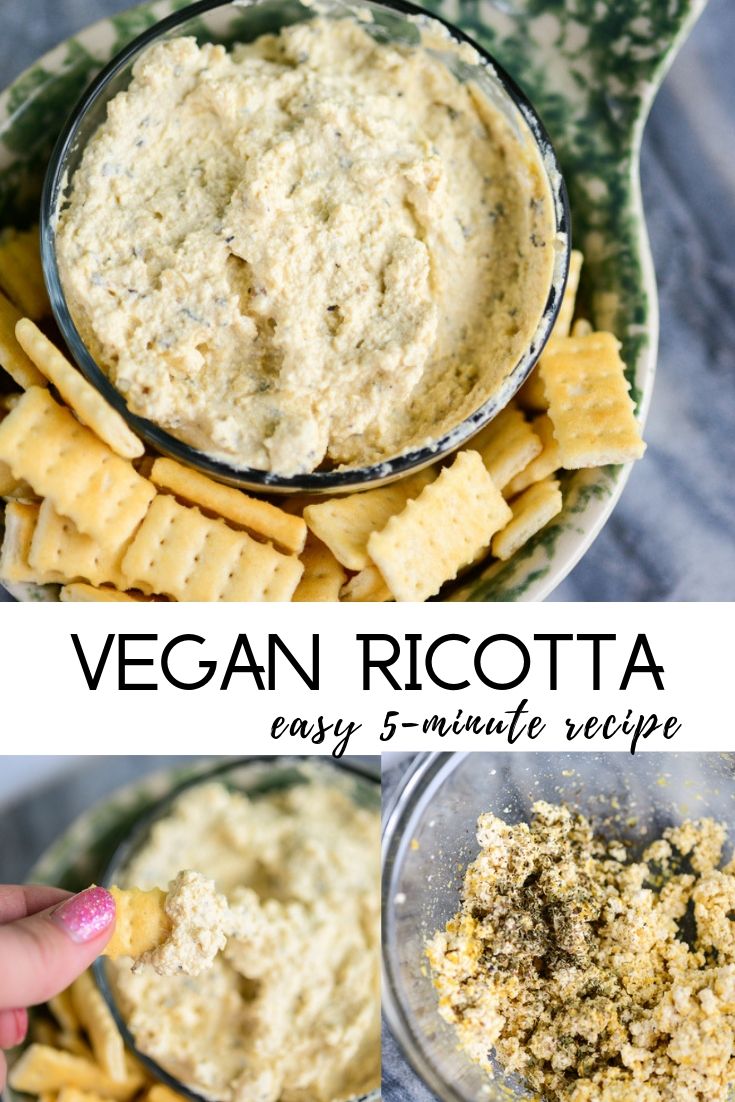 5Minute Vegan Ricotta Cheese DairyFree NutFree Delicious Everyday